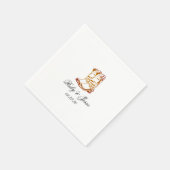 Speciale Westerne donkerbruine bruiloft Servet (Hoek)