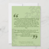 Speciale Wild Adoptie verjaardagsviering Kaart (Achterkant)