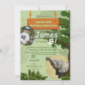 Speciale Wild Adoptie verjaardagsviering Kaart (Voorkant)