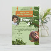 speciale wilde adoptie verjaardagsviering kaart (Staand voorkant)