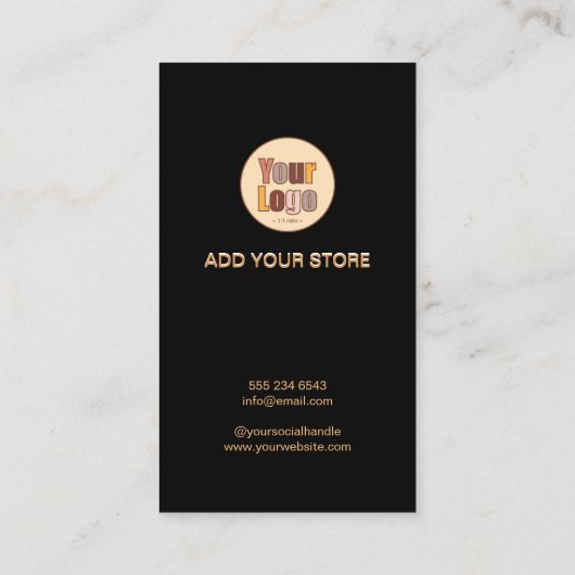 Speciale winkel voor zakelijke Logo Bedankt Kortingskaartje (Achterkant)