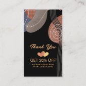 Speciale winkel voor zakelijke Logo Bedankt Kortingskaartje (Voorkant)