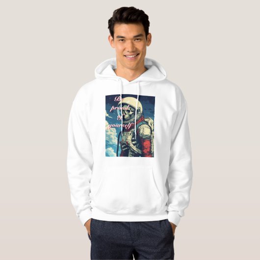 Speciale witte hoodie (Voorkant volledig)