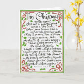 Speciale woorden voor Kerstmis Kaart (Gele Bloem)