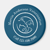 Speciale zakelijke magneten voor dierenartsen (Voorkant)