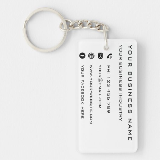 Speciale zakelijke speciale Sleutelhanger voor spe (Voorkant)