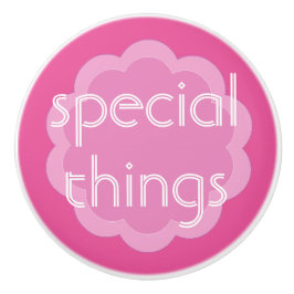 speciale zaken organisatie roze bloemknopje keramische knop