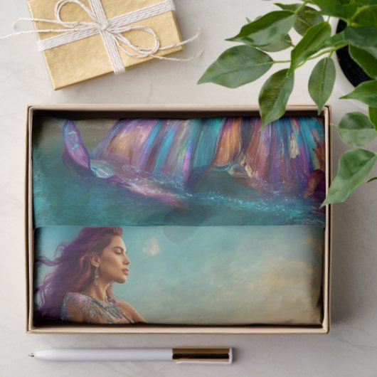 Speciale zeemeerminnen1 tissuepapier (Geschenk)