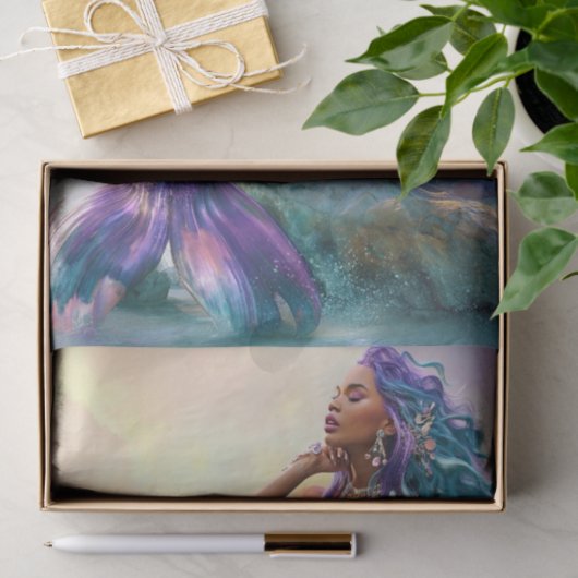 Speciale zeemeerminnen2 tissuepapier (Geschenk)