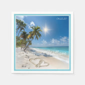 Speciale zomer bruiloft servet (Voorkant)