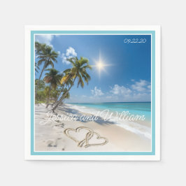 Speciale zomer bruiloft servet