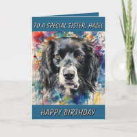 Speciale zus Gepersonaliseerde verjaardagskaart ho