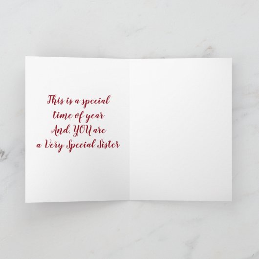 *** SPECIALE ZUSTER *** ENGELEN VOOR U MET KERST FEESTDAGEN KAART (Binnen)