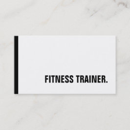 Speciale Zwart Wit Fitness Trainer Trendy Visitekaartje