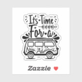 Speciale zwarte reisauto sticker (Vel)