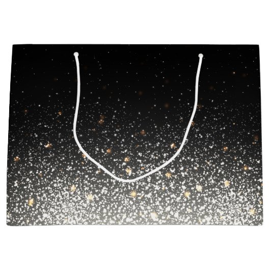 Speciale zwarte spaartas met groot cadeau large cadeautasje (Voorkant)