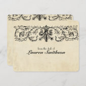 Speciale zwarte vlooiennotities kaart (Voorkant / Achterkant)