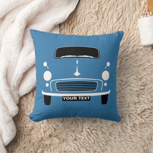 Specialiseer aangepaste Blue Morris Minor pop art Kussen (Deken)