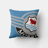 Specialiseer aangepaste Blue Morris Minor pop art Kussen (Achterkant)