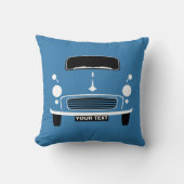 Specialiseer aangepaste Blue Morris Minor pop art Kussen (Voorkant)
