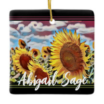 Specialiseer artistiek veld Zonnebloemen Kerstmis