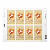 Specialiseer bevestiging felicitaties met cadeaubo etiket (Full Sheet)