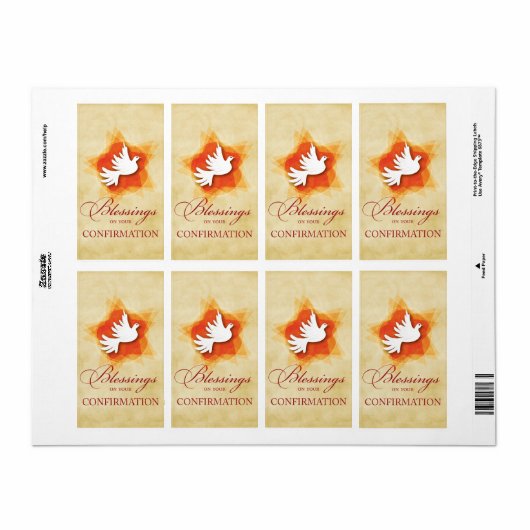 Specialiseer bevestiging felicitaties met cadeaubo etiket (Full Sheet)