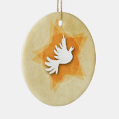 Specialiseer bevestiging felicitaties met cadeaubo keramisch ornament (Rechts)