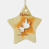 Specialiseer bevestiging felicitaties met cadeaubo keramisch ornament (Rechts)