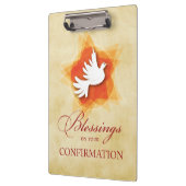 Specialiseer bevestiging felicitaties met cadeaubo klembord (Links)