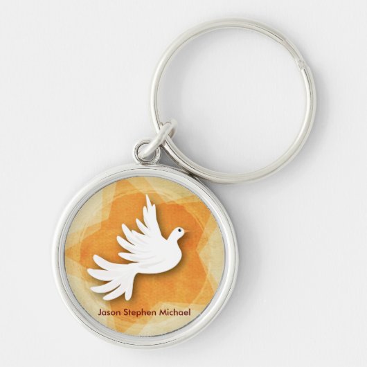 Specialiseer bevestiging felicitaties met cadeaubo sleutelhanger (Voorkant)