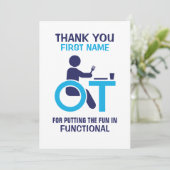 Specialiseer de beroepsethandelaar Dank u Bedankkaart (Staand voorkant)