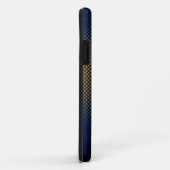 Specialiseer de blauwe Ocher-koolstofvezel gepatte Case-Mate iPhone Case (Achterkant/rechts)