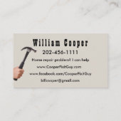 Specialiseer de Bouwer van de Reparatie van het Hu Visitekaartje (Achterkant)