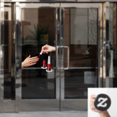 Specialiseer de Nail Salon-technicus Gezochte Wink Raamsticker (Kantoordeur)