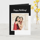 Specialiseer foto's en tekst Beste vriend zwart-wi Kaart (Gele Bloem)