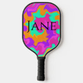 Specialiseer het ontwerp van de swirl van Pickleba Pickleball Paddle (Achterkant)