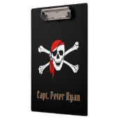 Specialiseer het teken Cool Pirate Klembord (Links)