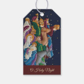 Specialiseer Kerstmis van de Heilige Nativiteit Cadeaulabel (Voorkant)