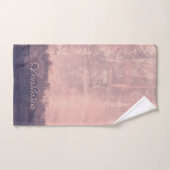 Specialiseer Kunststijl Abstract Roze Navy Blue Bad Handdoek (Handdoek)