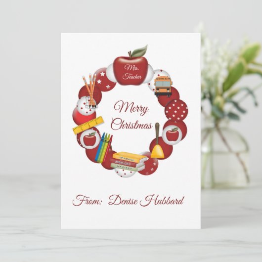 Specialiseer leraar kerst (Staand voorkant)