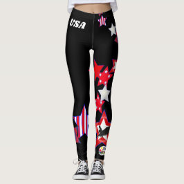 Specialiseer Patriottic USA Flag 4 juli Legging