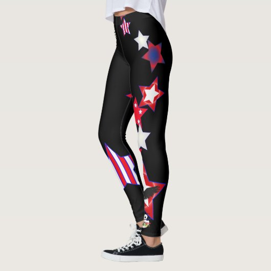 Specialiseer Patriottic USA Flag 4 juli Legging (Links)