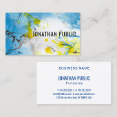 Specialiseer professionele tonrendy Blue Yellow Mo Visitekaartje (Voorkant / Achterkant)