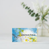 Specialiseer professionele tonrendy Blue Yellow Mo Visitekaartje (Staand voorkant)