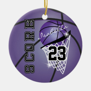 Specialiseer Superstar Basketball - Paars Keramisch Ornament