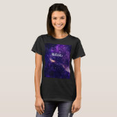 Specialiseer Ultra violet paars abstract sterrenst T-shirt (Voorkant volledig)
