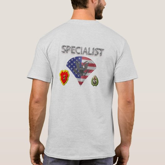 Specialist 25e Infanteriedivisie T-shirt (Achterkant)