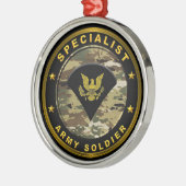 Specialist Army Soldaat Metalen Ornament (Links)