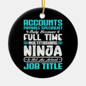 Specialist Crediteuren Administratie Functie Titel Keramisch Ornament (Voorkant)